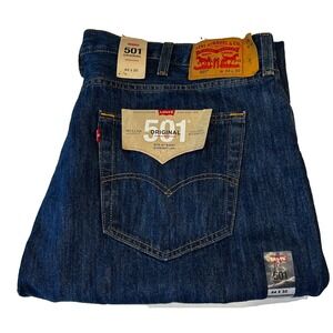 Levi's 501 Original‎ Men's Blue Denim Straight Leg Jeans 44 x 30 NEW with Tags